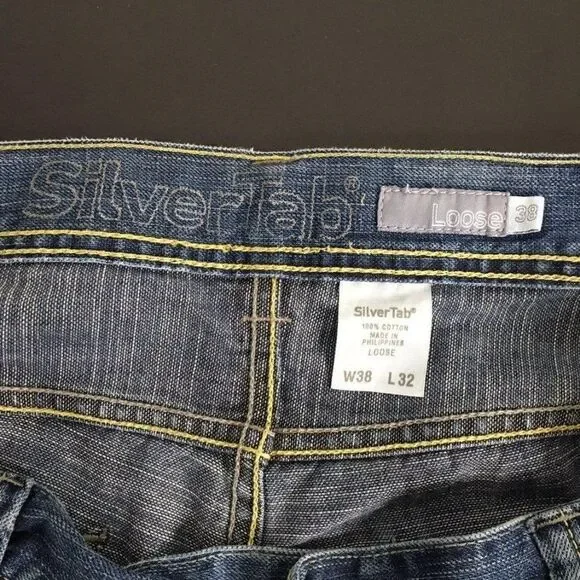 Silver tab Jeans mens size 38/32